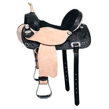 Flex Tree Western Horse Saddle American Leather Trail Barrel By Hilason